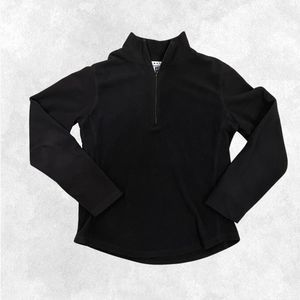 Gap Stretch Soft Black Pullover Quarter Zip Jacket